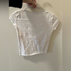 White Zara top